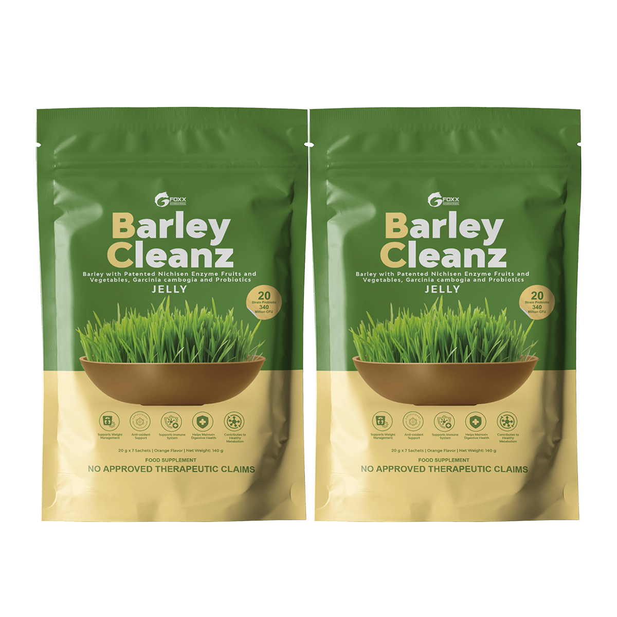 Gfoxx Barleycleanz Jelly Twin Pack
( 2 Gfoxx Barleycleanz Jelly )