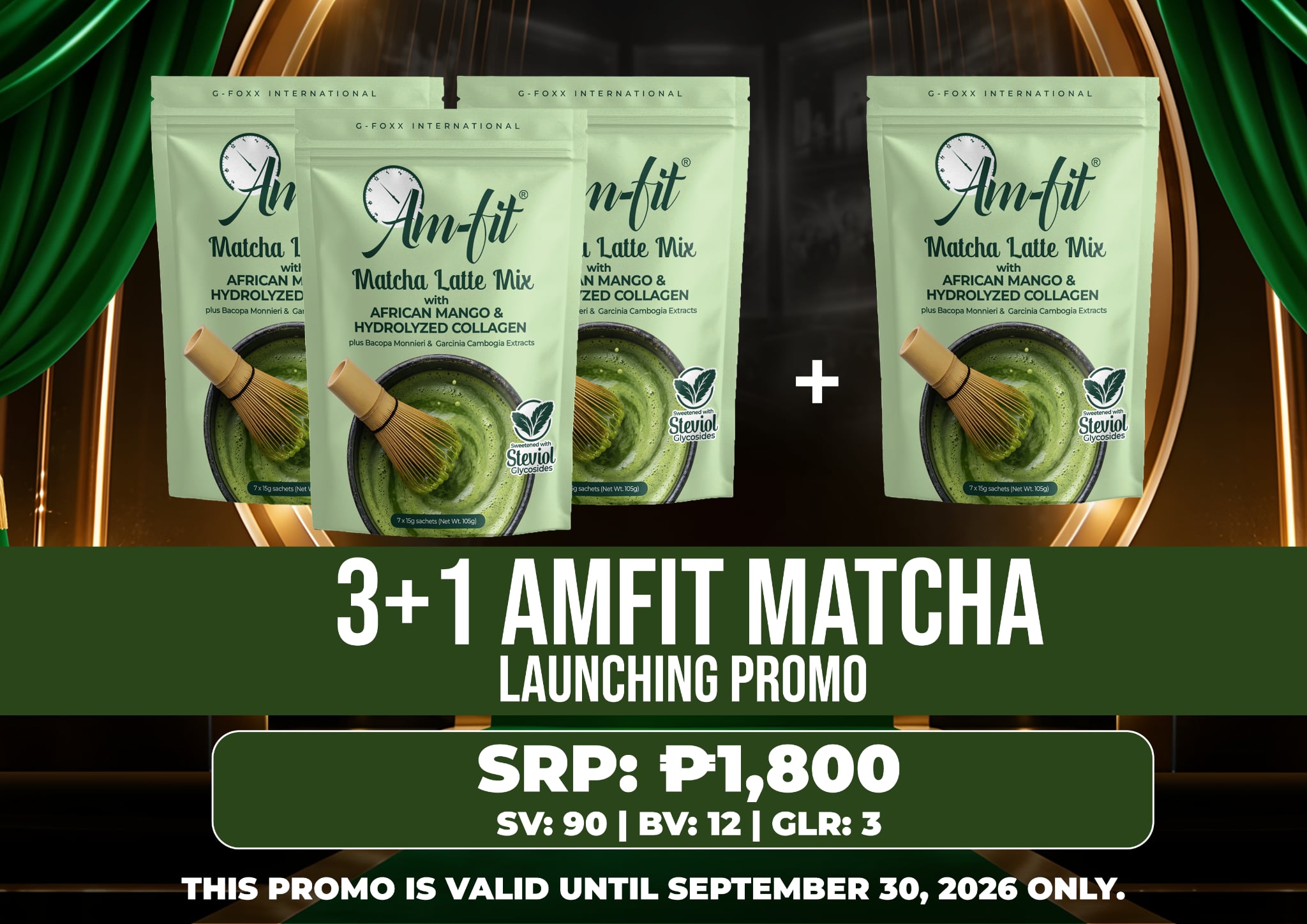3+1 AM FIT Matcha
( 4 AM FIT Matcha )